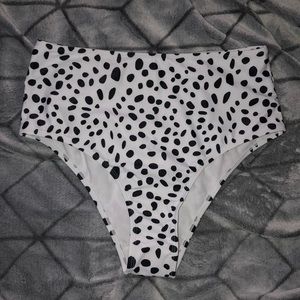 High waisted swim bottoms